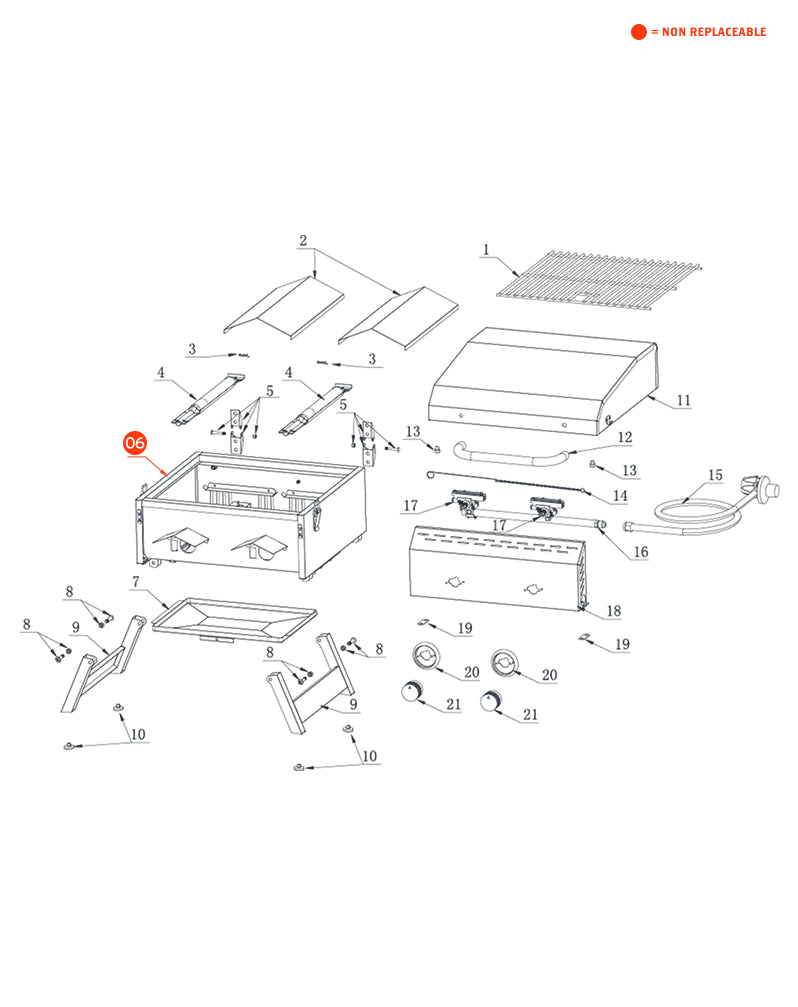 replacement grill parts for your Amazon Basics 820-0033MK