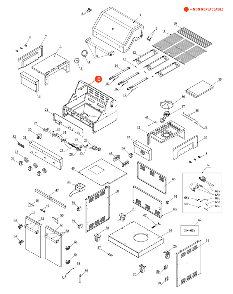 replacement grill parts for your KitchenAid 720-0953D
