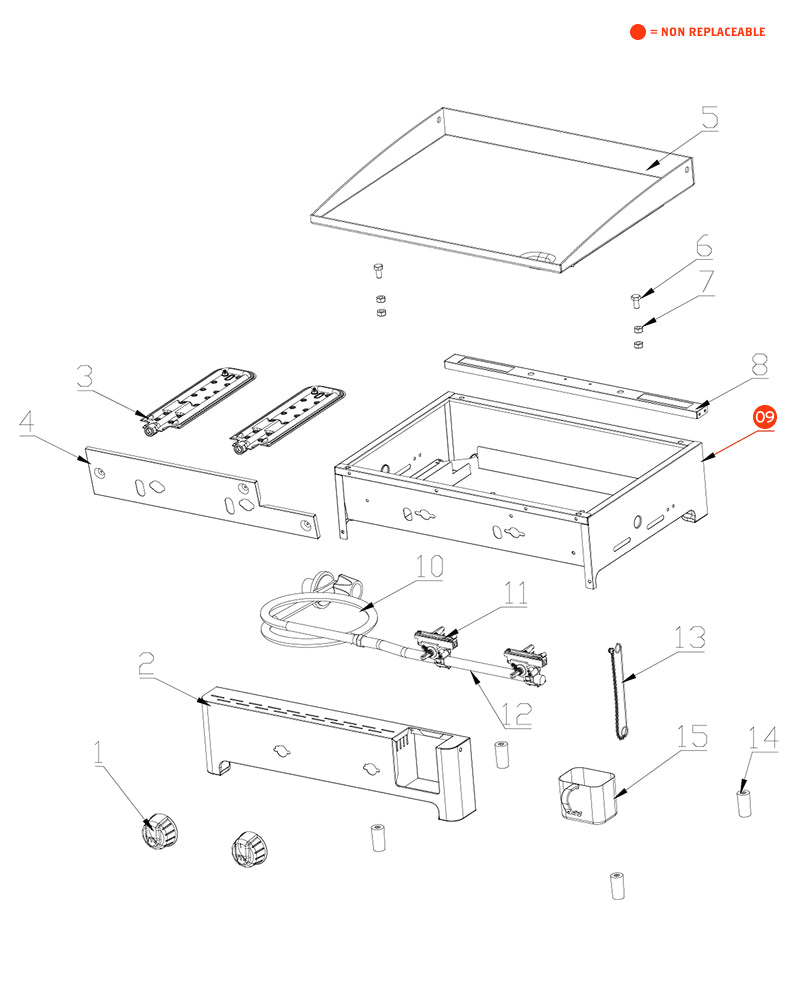 replacement grill parts for your Megamaster 820-0054F