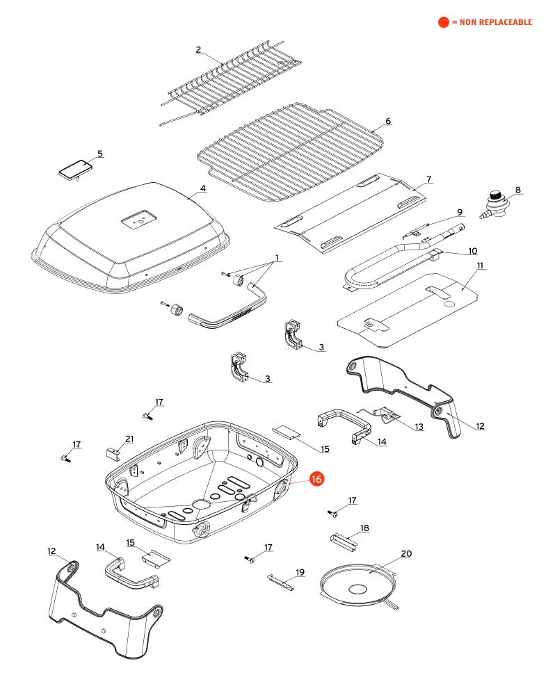 replacement grill parts for your Megamaster 820-0065C