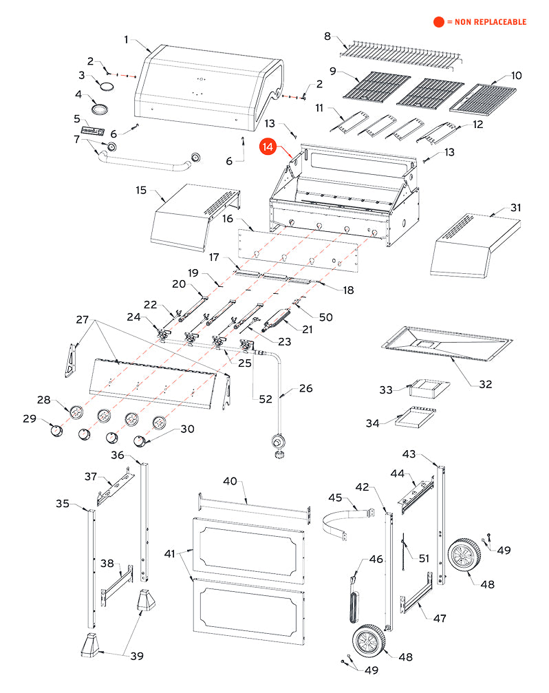 replacement grill parts for your Nexgrill 720-0789HN