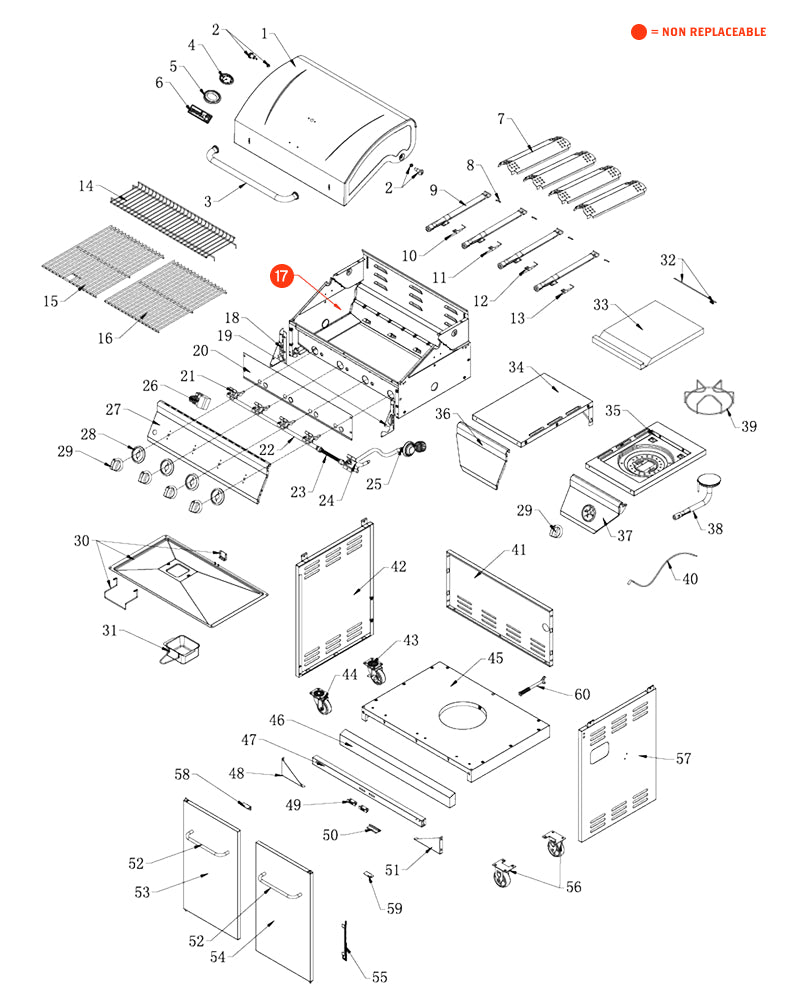 replacement grill parts for your Nexgrill 720-0830H