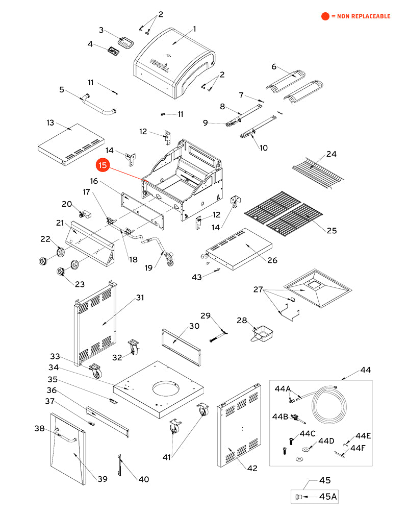 replacement grill parts for your Nexgrill 720-0864R