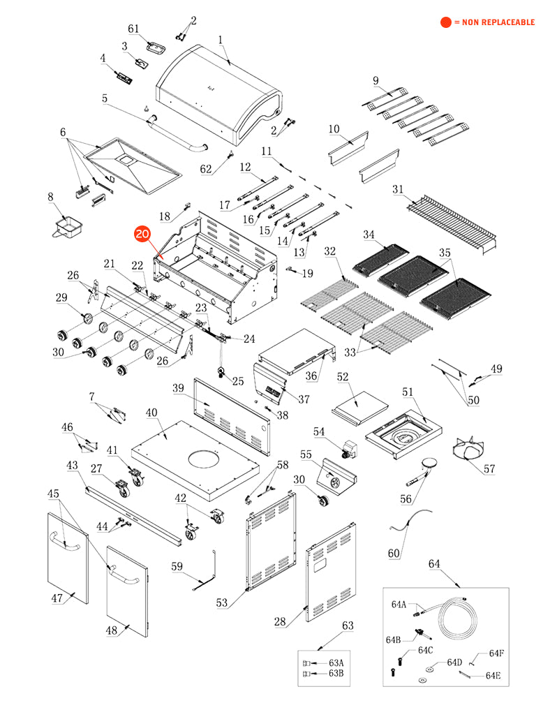 replacement grill parts for your Nexgrill 720-0882AE
