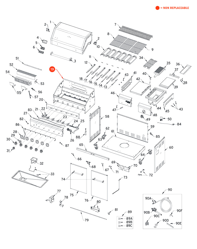 replacement grill parts for your Nexgrill 720-0896CP