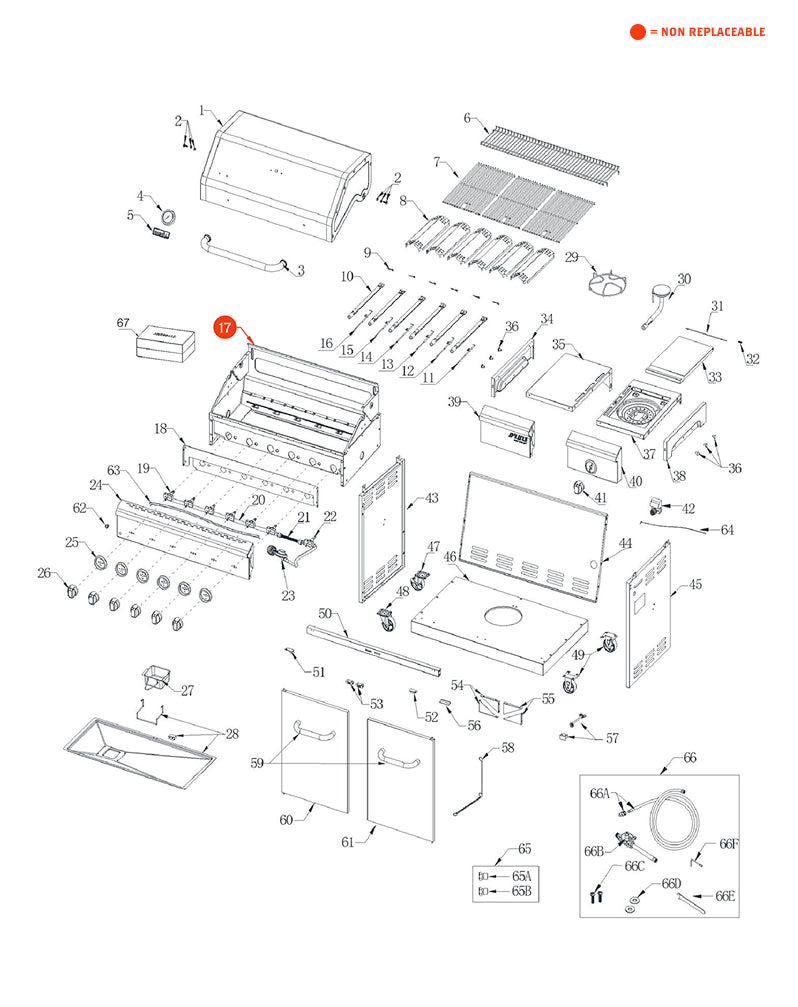 replacement grill parts for your Nexgrill 720-0898E
