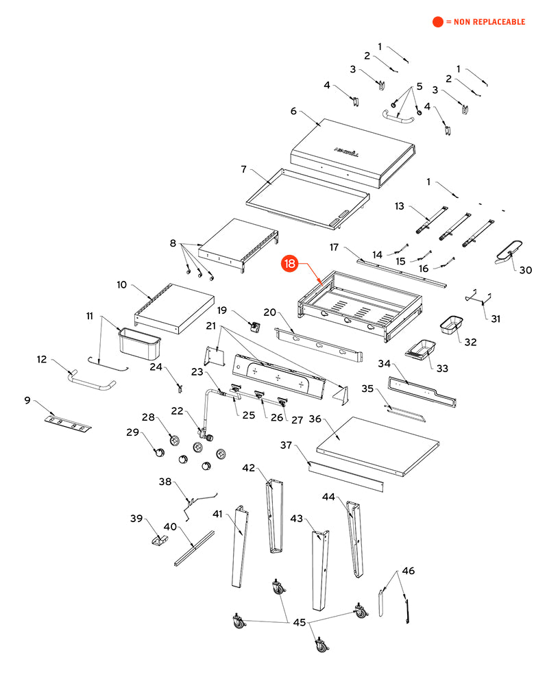 replacement grill parts for your Nexgrill 720-1057