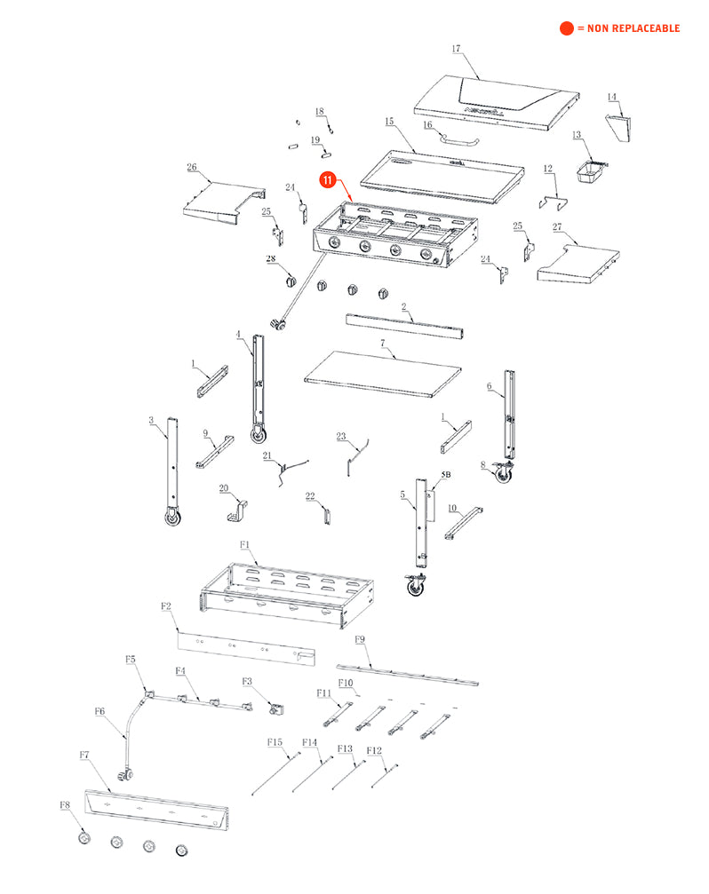 replacement grill parts for your Nexgrill 720-1116