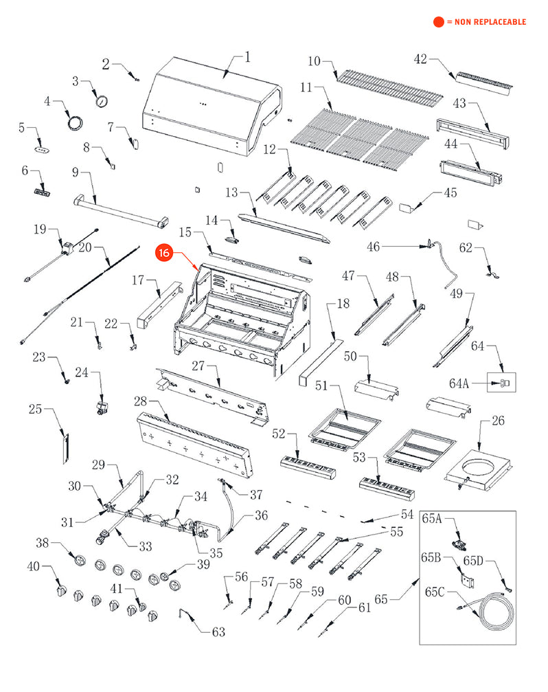 replacement grill parts for your Spire 740-0781P