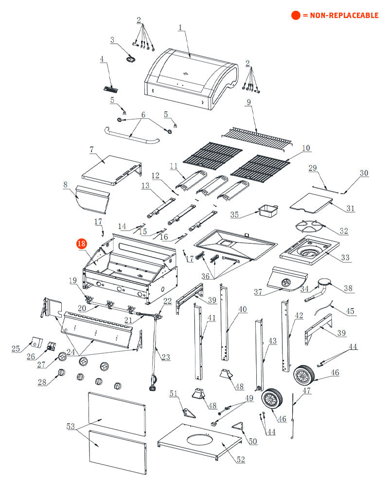 replacement grill parts for your BBQ Pro 720-0894C