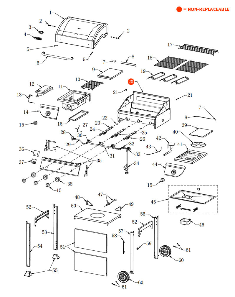 replacement grill parts for your BBQ Pro 720-0894D