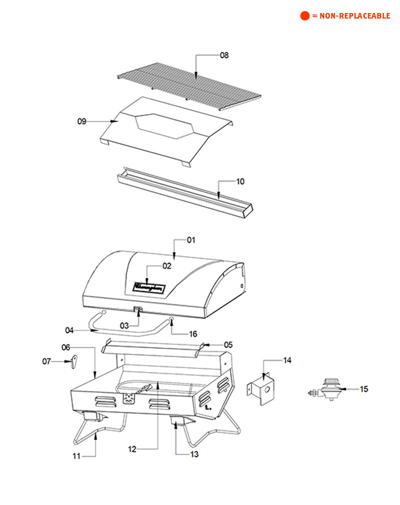 replacement grill parts for your Charmglow 820-0002