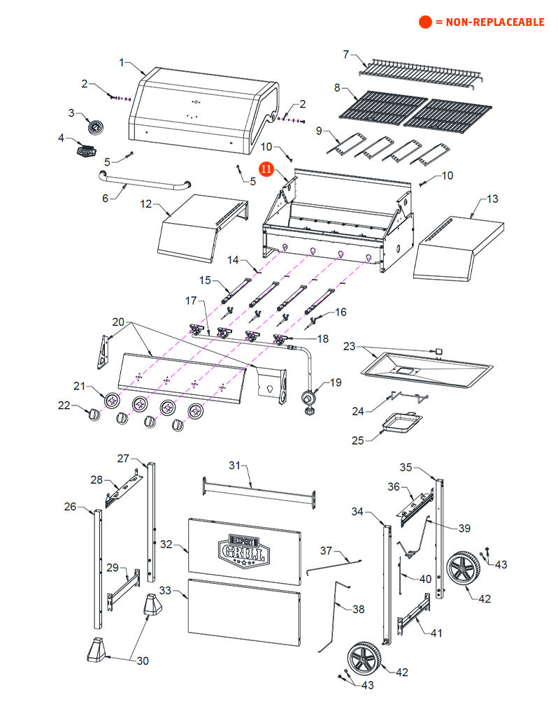 replacement grill parts for your Expert Grill 720-0789H
