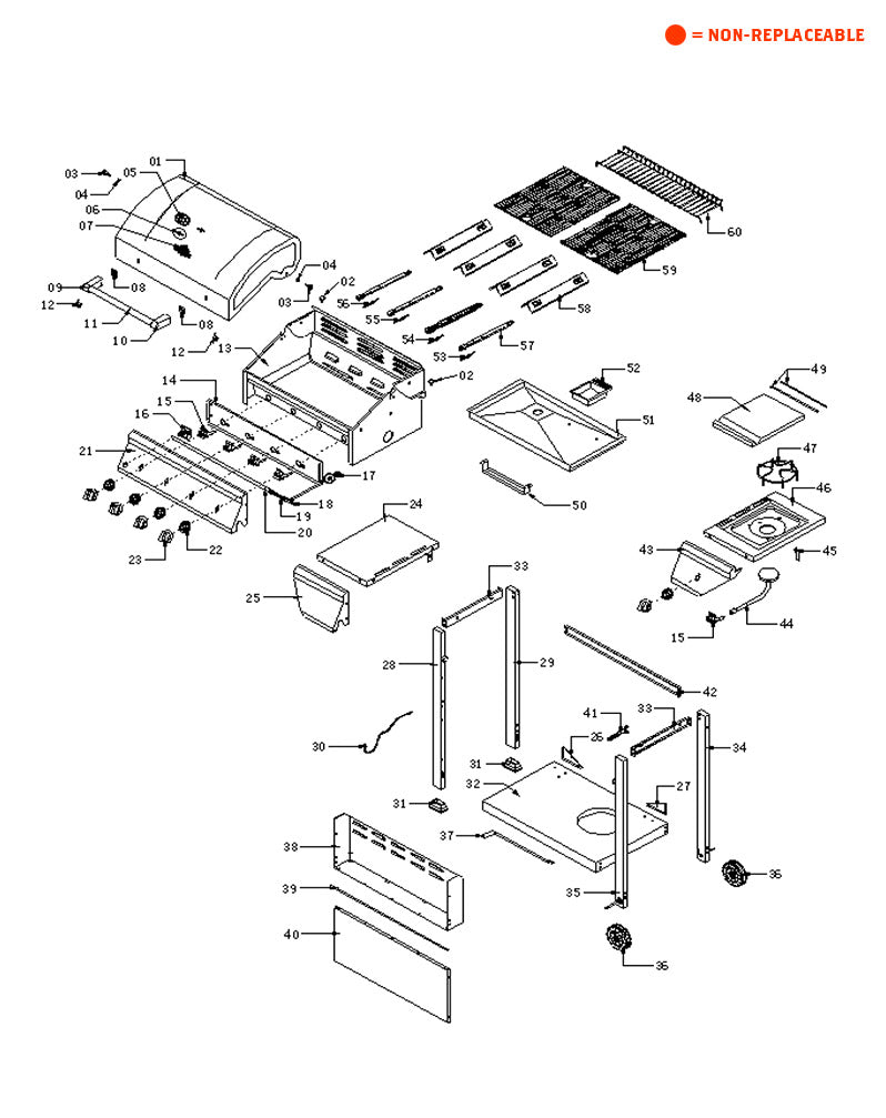replacement grill parts for your Grillmaster 720-0697