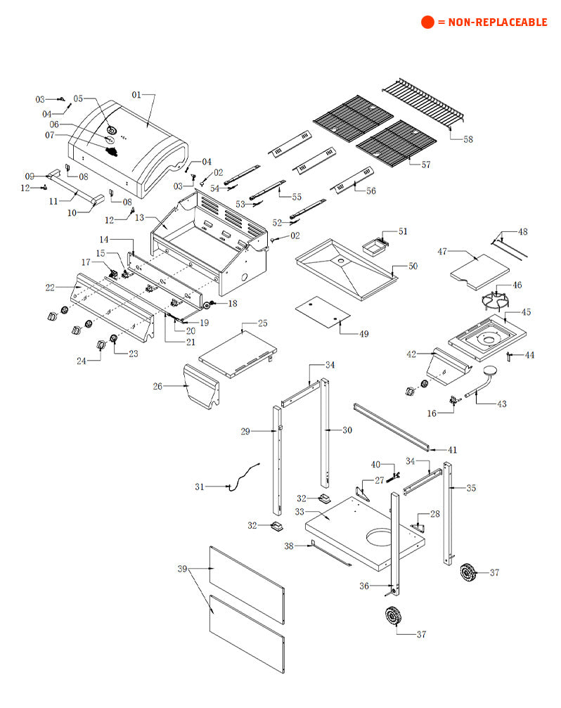 replacement grill parts for your Grillmaster 720-0737