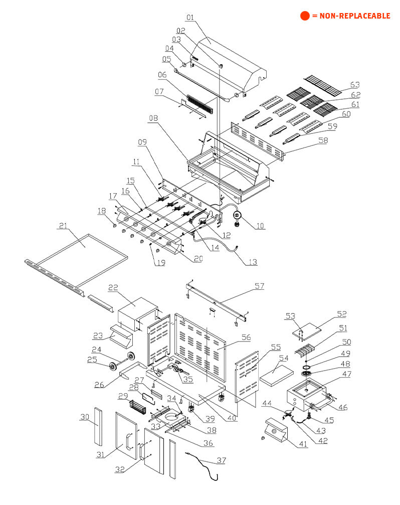 replacement grill parts for your JennAir 720-0062