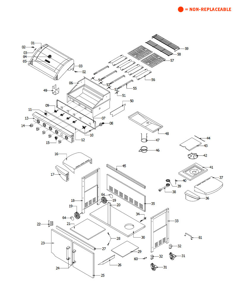 replacement grill parts for your Kenmore 720-0549
