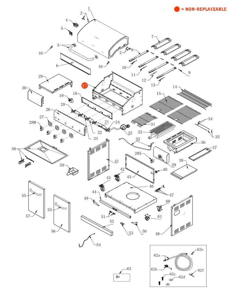 replacement grill parts for your Kenmore 720-0830S
