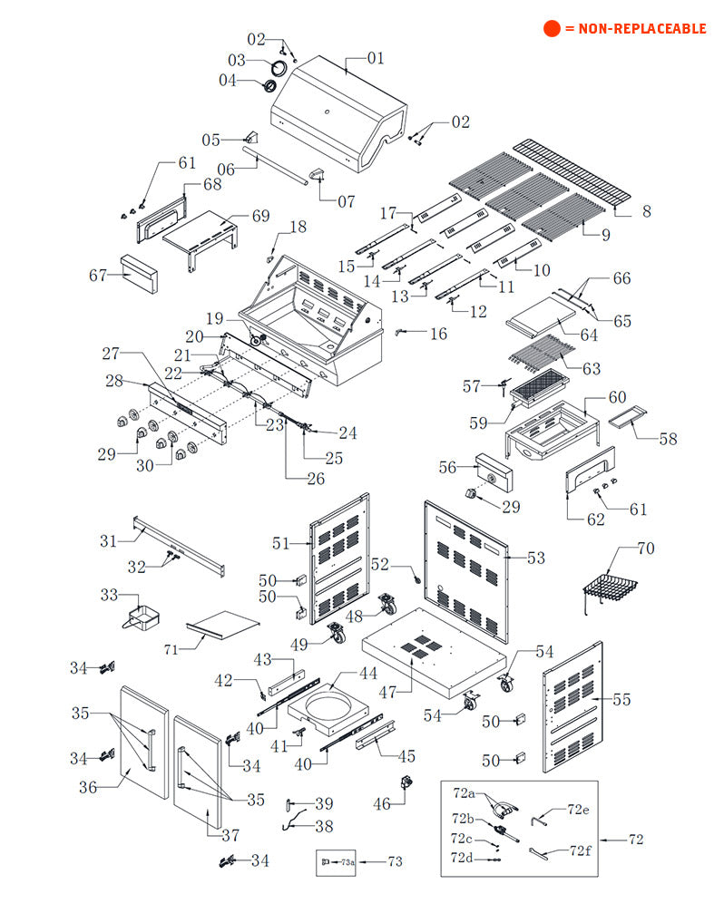 replacement grill parts for your KitchenAid 720-0733D