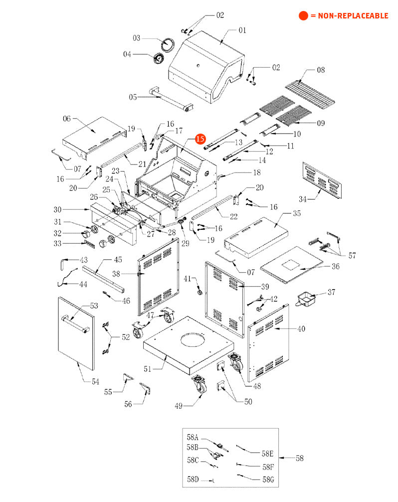 replacement grill parts for your KitchenAid 720-0819G