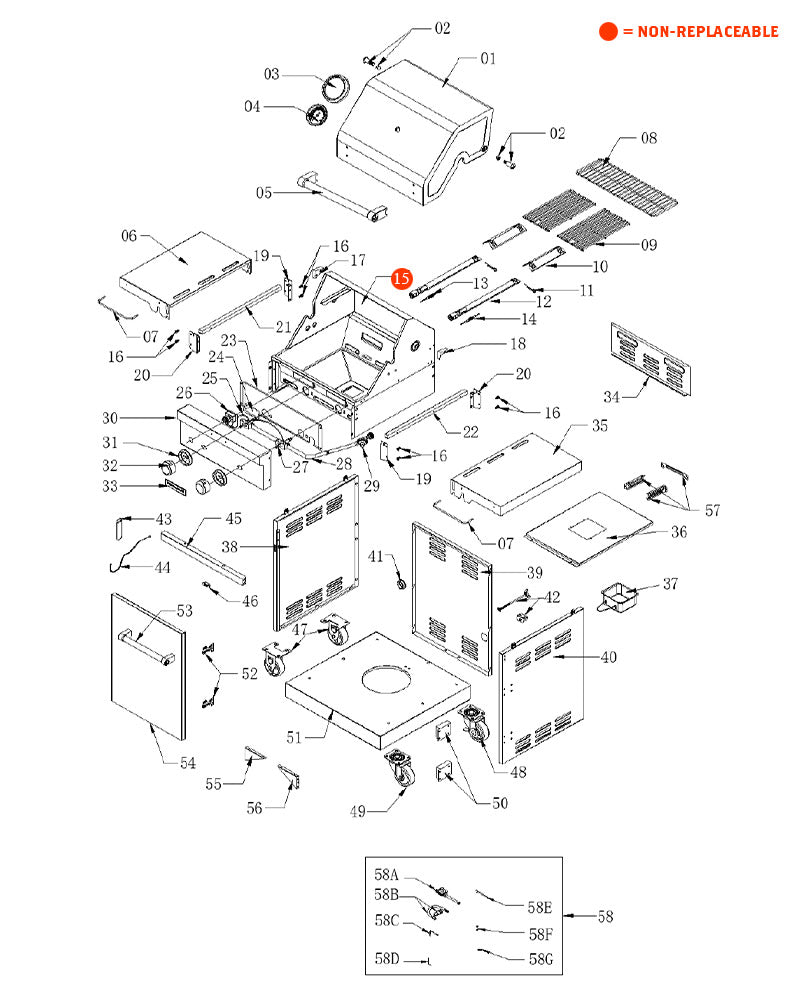 replacement grill parts for your KitchenAid 720-0819G