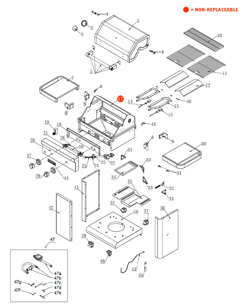 replacement grill parts for your KitchenAid 720-0891G
