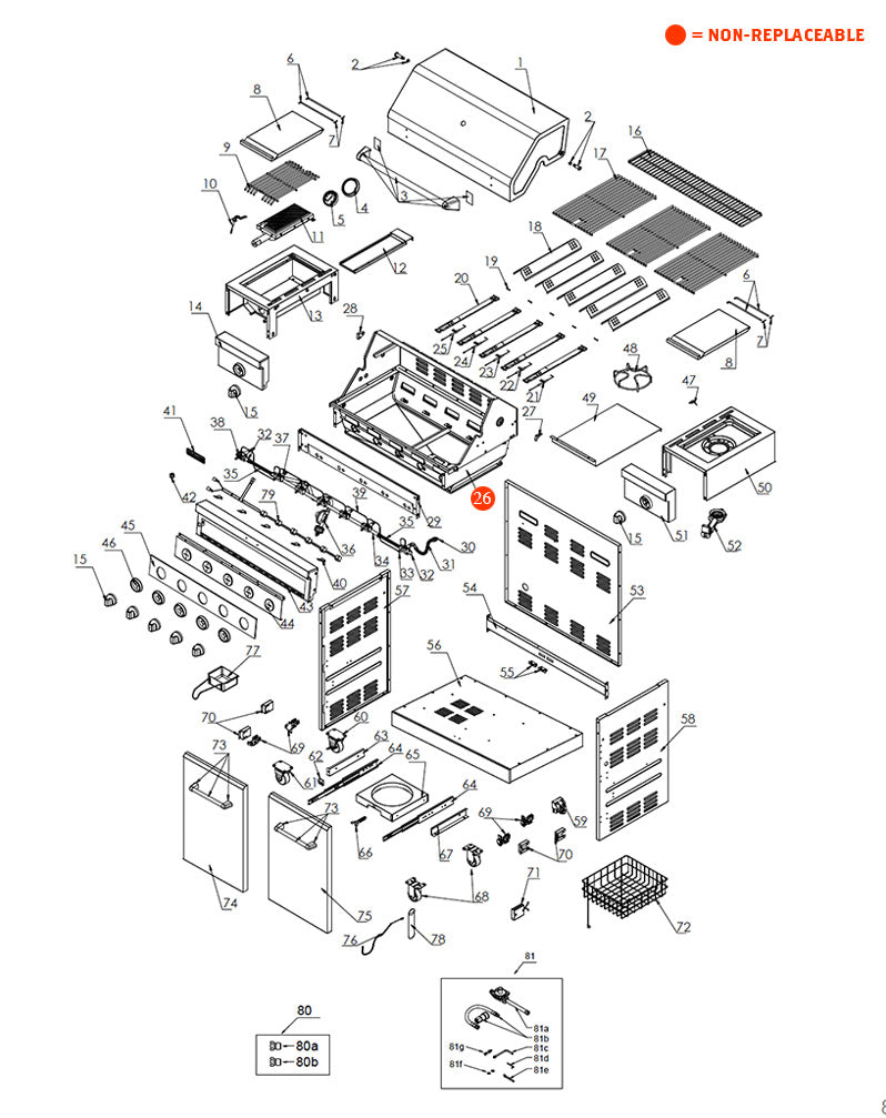 replacement grill parts for your Megamaster 720-0893