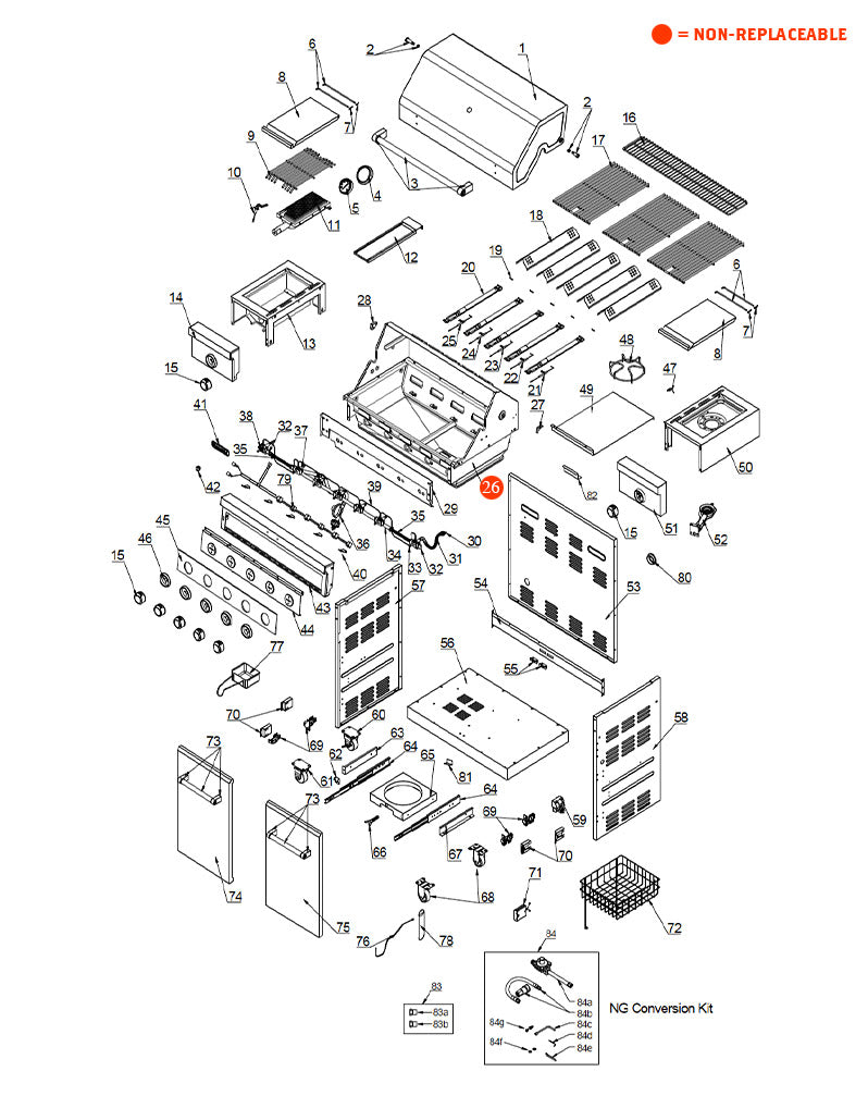 replacement grill parts for your KitchenAid 720-0893D