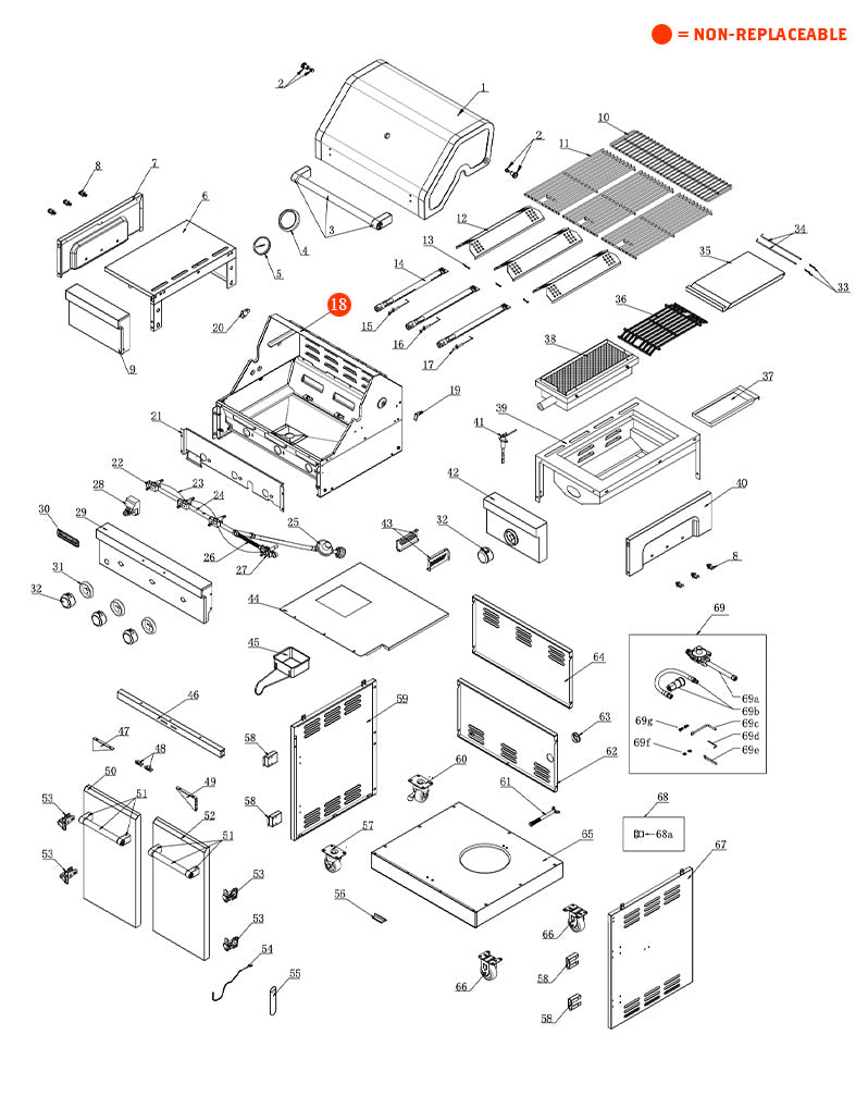 replacement grill parts for your KitchenAid 720-0953