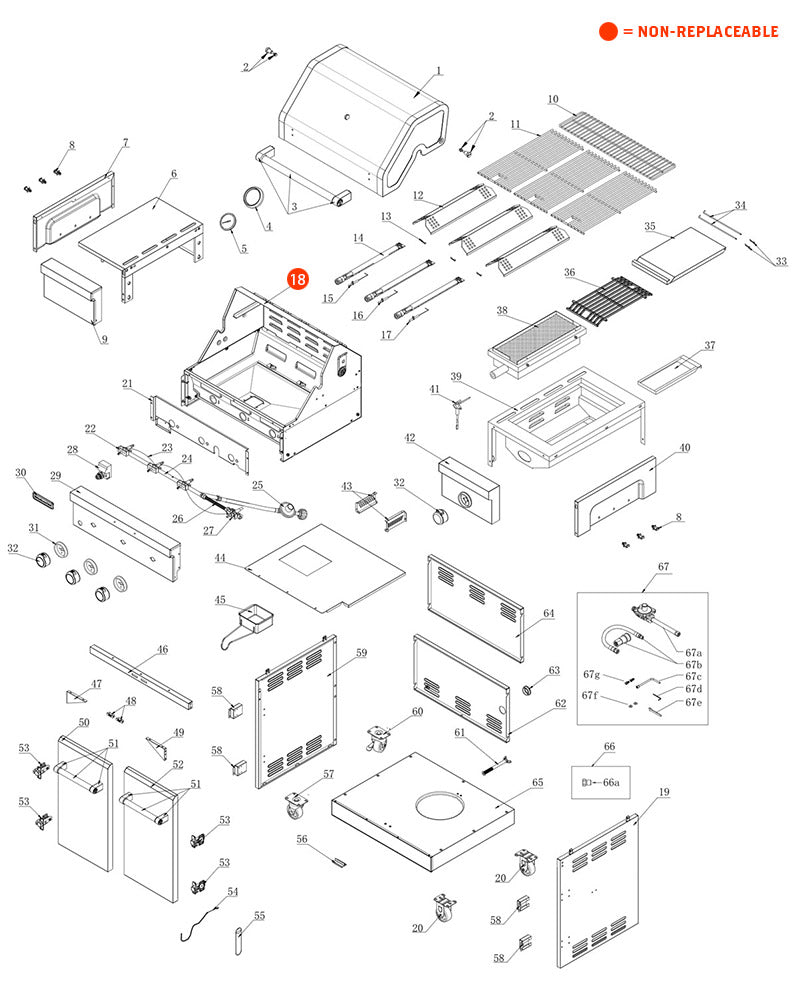 replacement grill parts for your KitchenAid 720-0953B