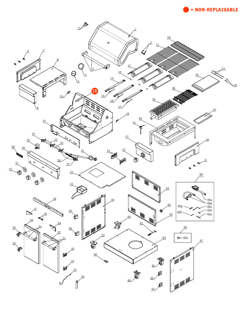 replacement grill parts for your KitchenAid 720-0953C