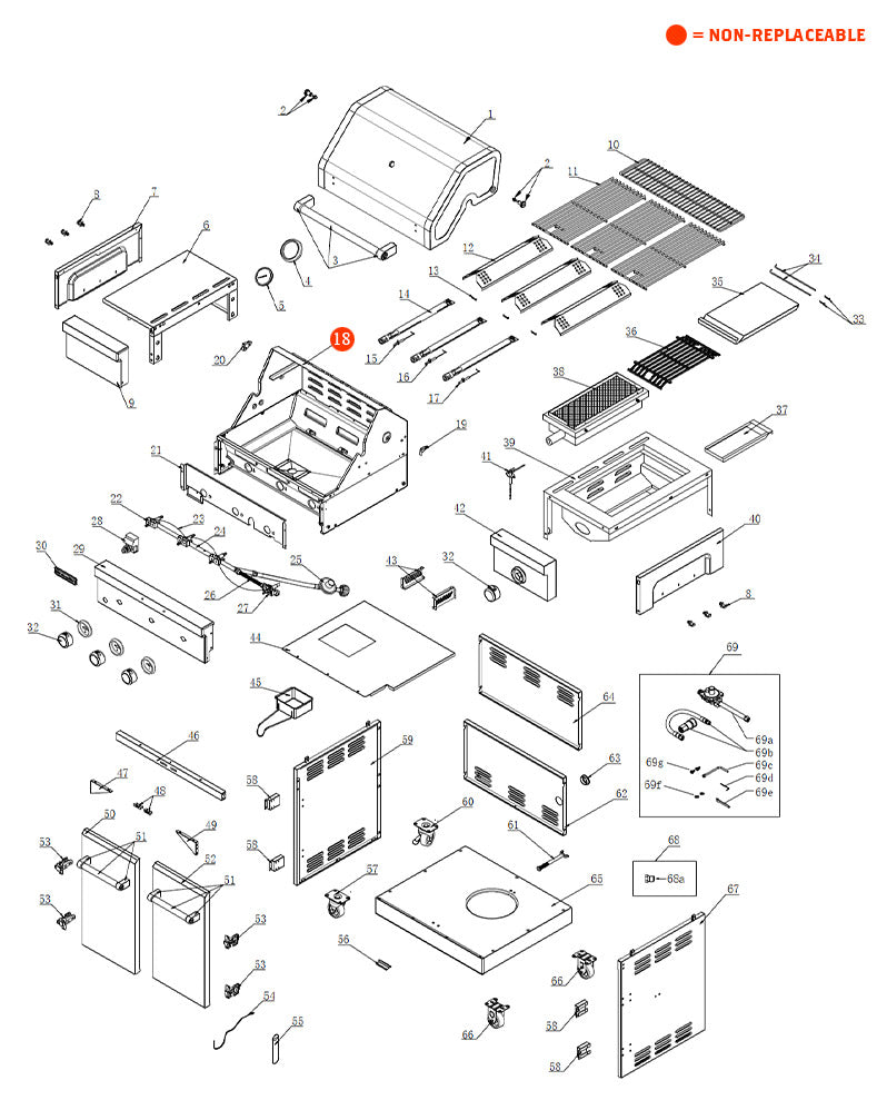 replacement grill parts for your KitchenAid 720-0953F