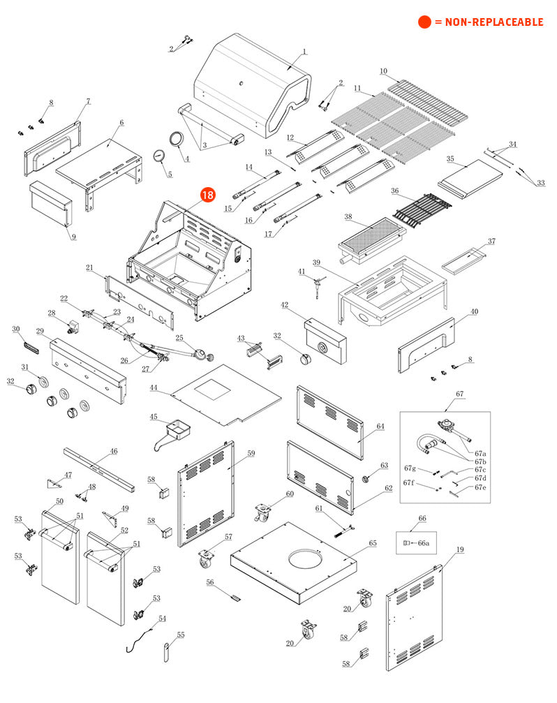 replacement grill parts for your KitchenAid 720-0953L
