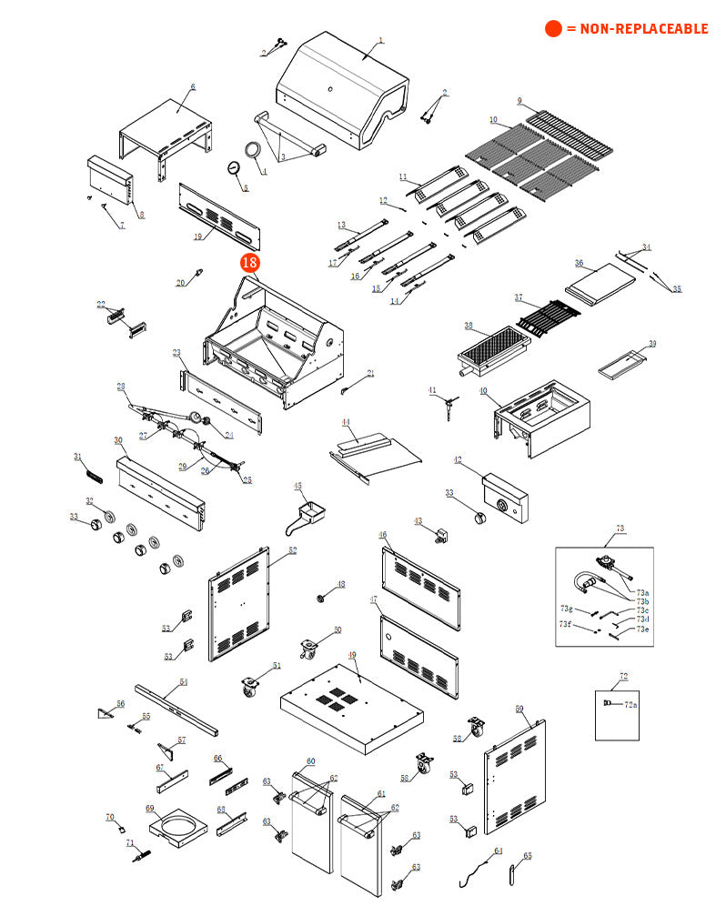 replacement grill parts for your KitchenAid 720-0954A