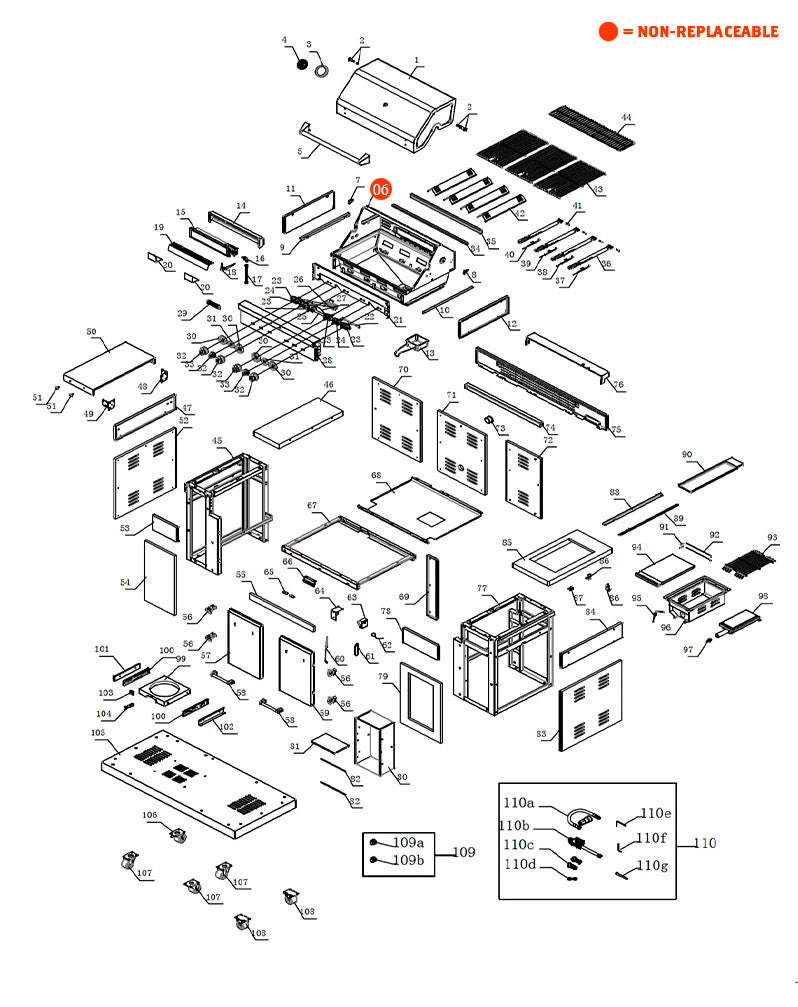 replacement grill parts for your KitchenAid 860-0012
