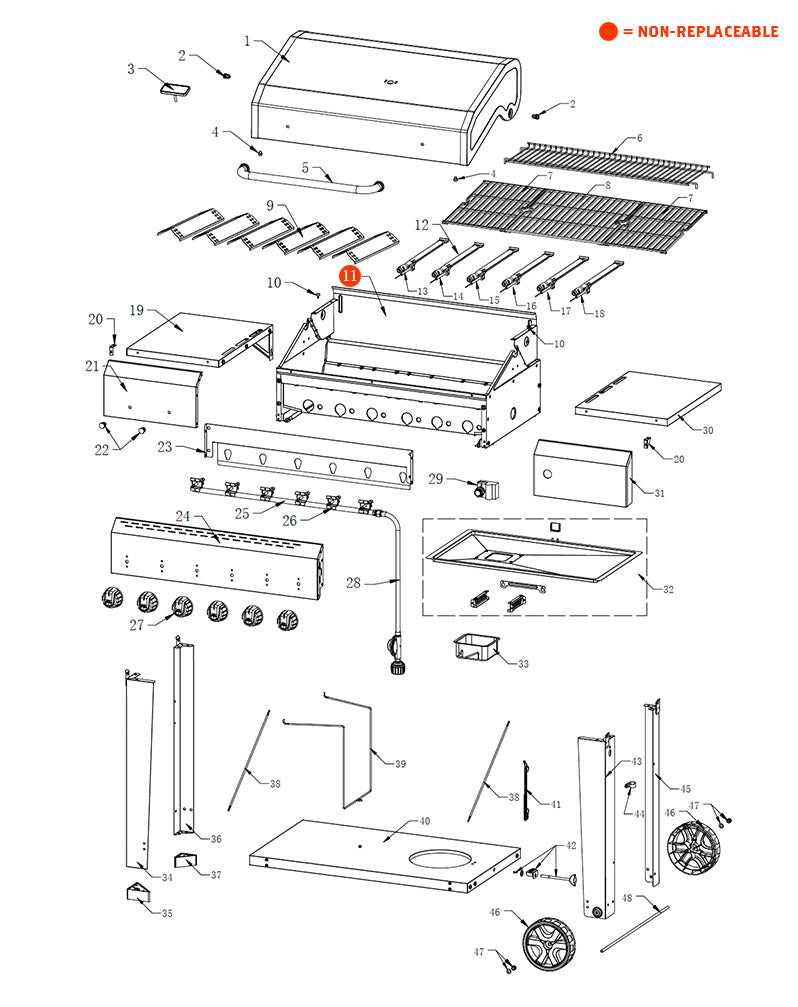 replacement grill parts for your Megamaster 720-0983