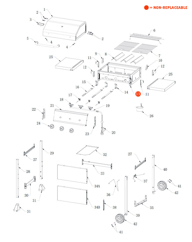 replacement grill parts for your Megamaster 720-0988EA