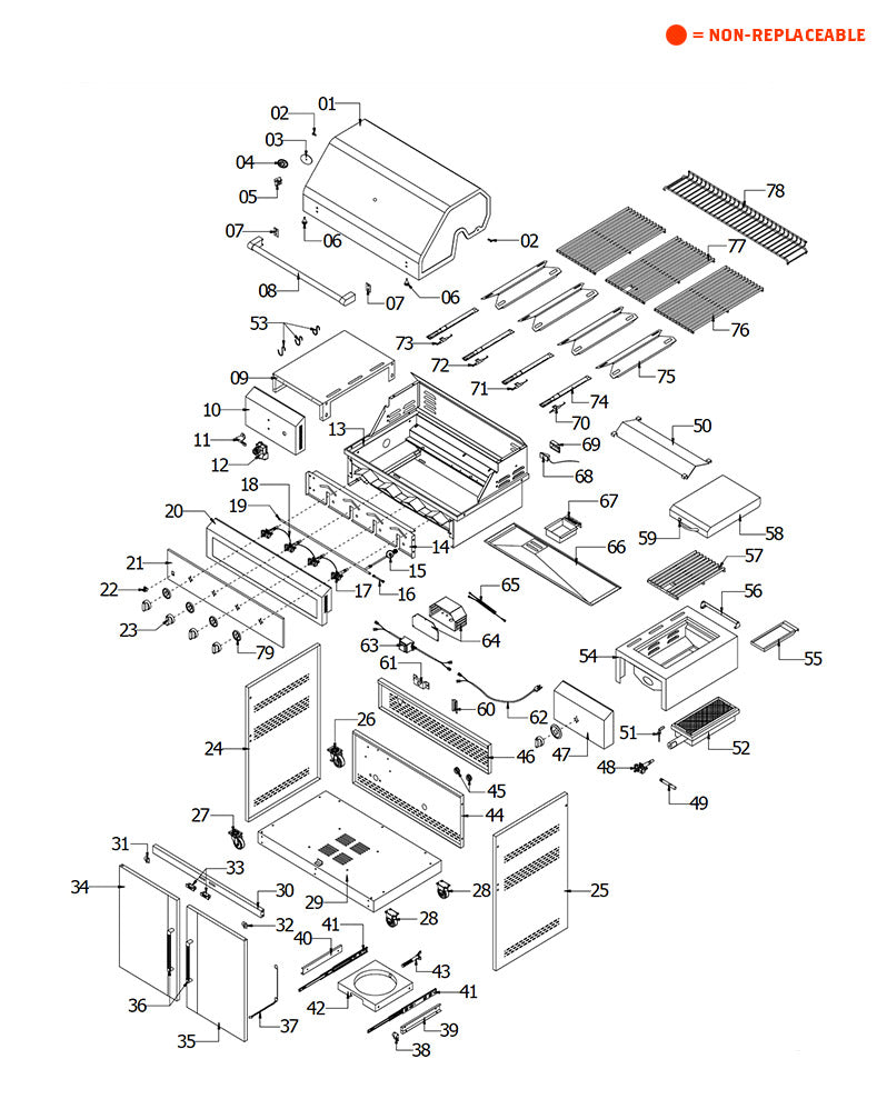 replacement grill parts for your Member's Mark 720-0582B