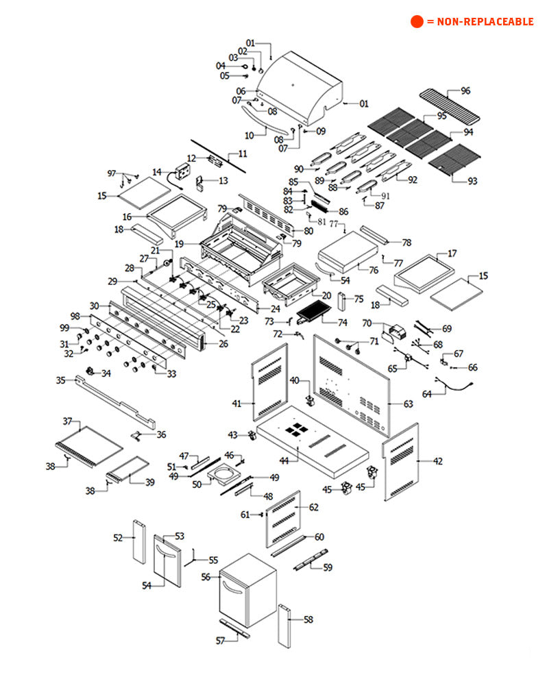 replacement grill parts for your Member's Mark 720-0586A