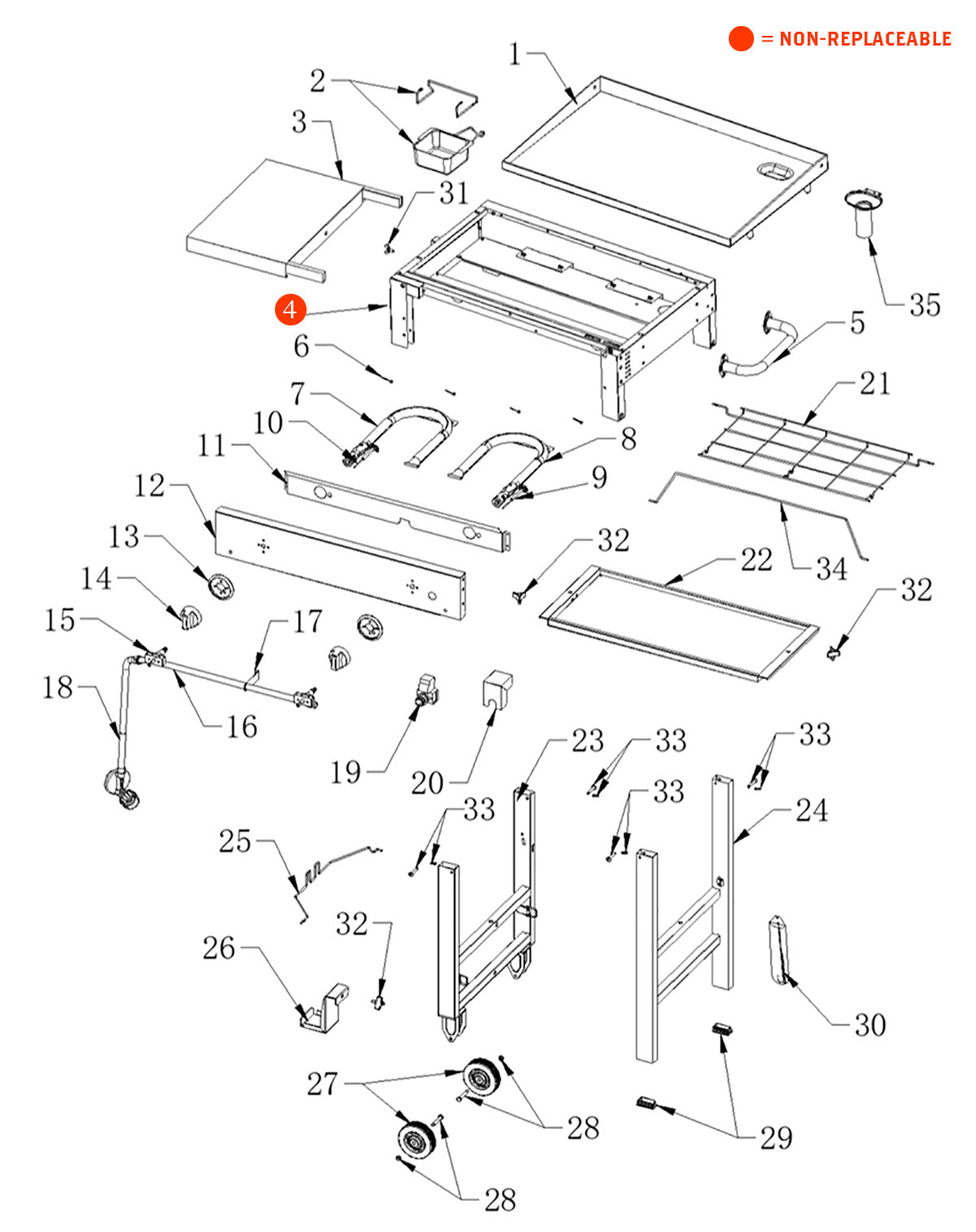 replacement grill parts for your Nexgrill 720-0785