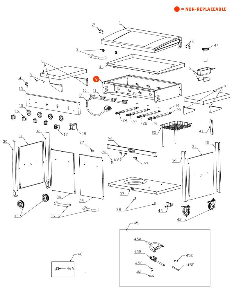 replacement grill parts for your Nexgrill 720-0786A
