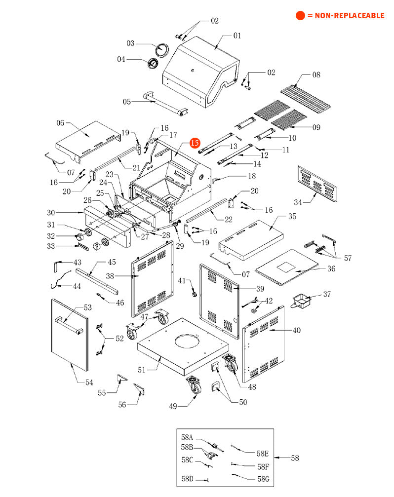 replacement grill parts for your Nexgrill 720-0819G