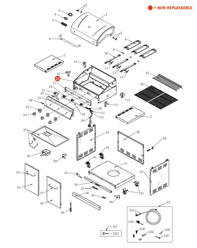 replacement grill parts for your Nexgrill 720-0830MC