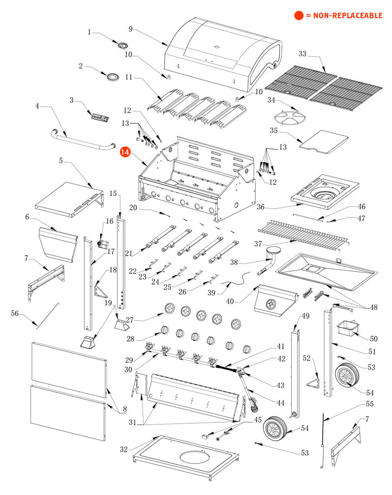 replacement grill parts for your Nexgrill 720-0888A