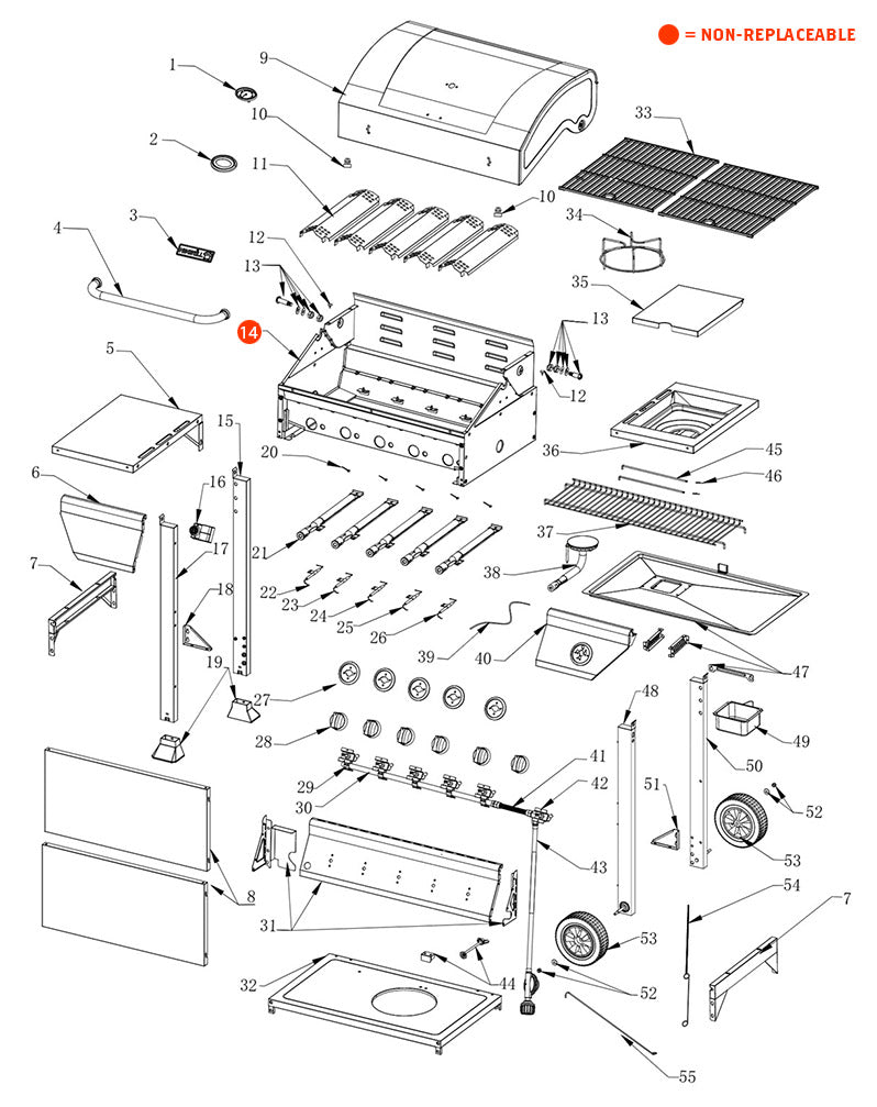 replacement grill parts for your Nexgrill 720-0888N