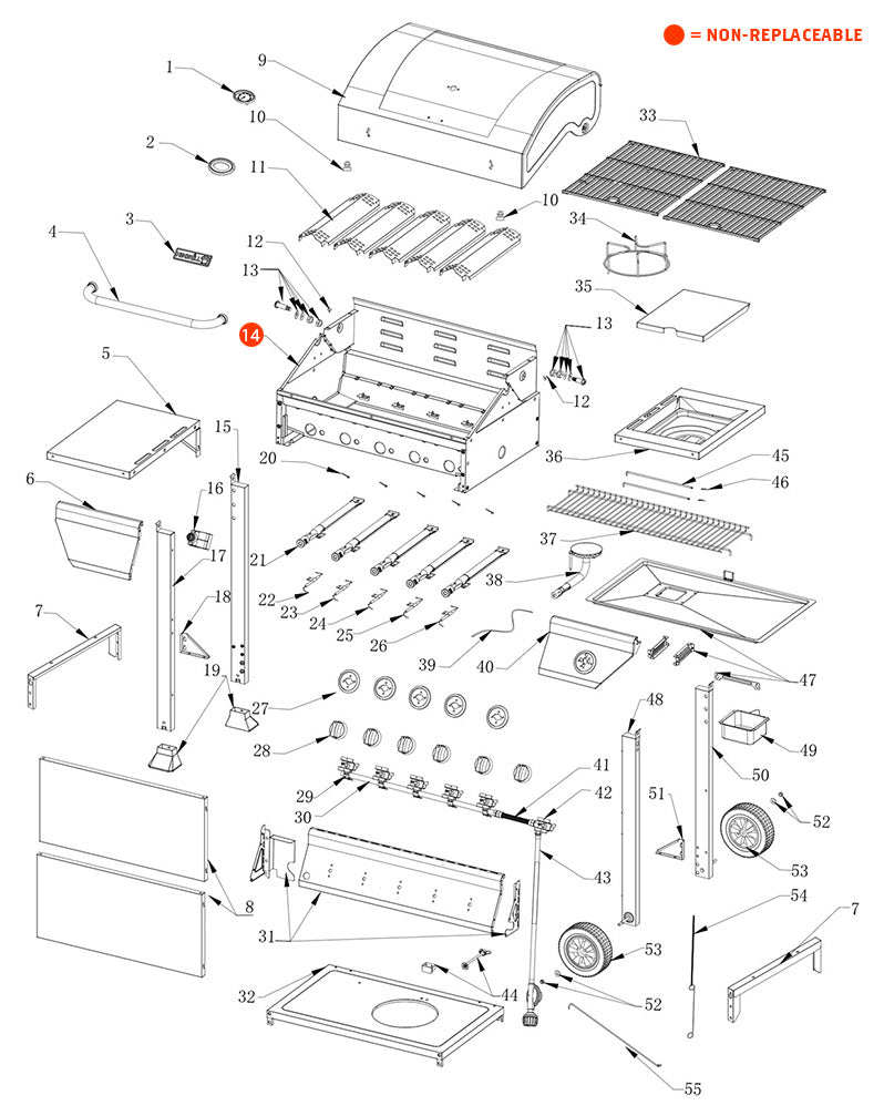 replacement grill parts for your Nexgrill 720-0888N