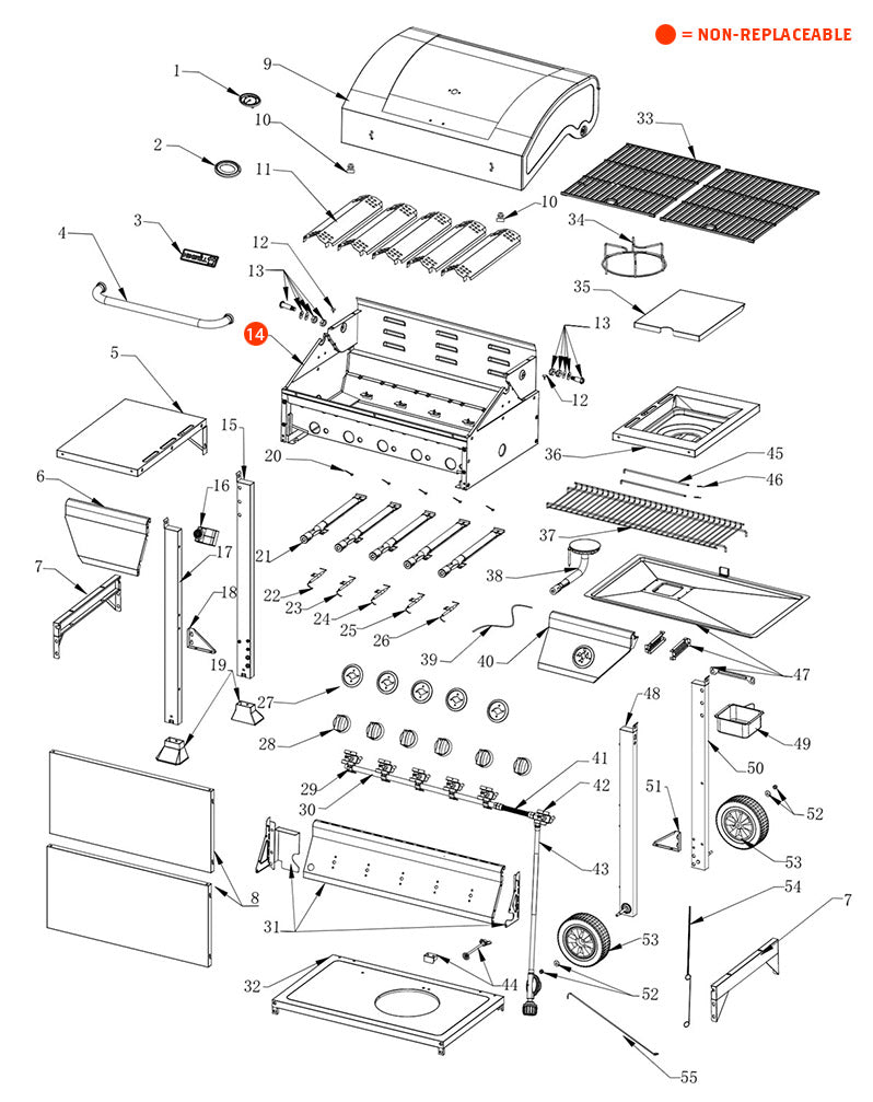 replacement grill parts for your Nexgrill 720-0888N