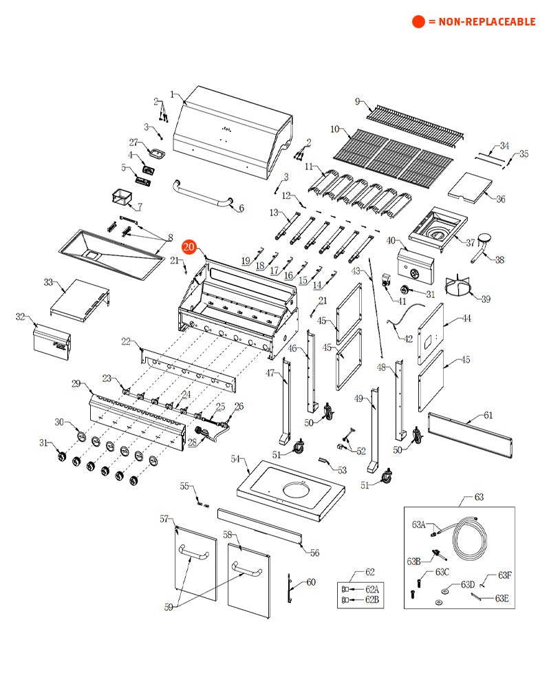 replacement grill parts for your Nexgrill 720-0898