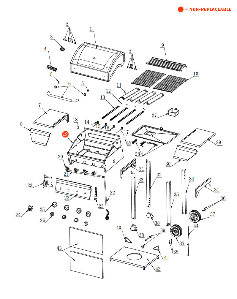 replacement grill parts for your Nexgrill 720-0925