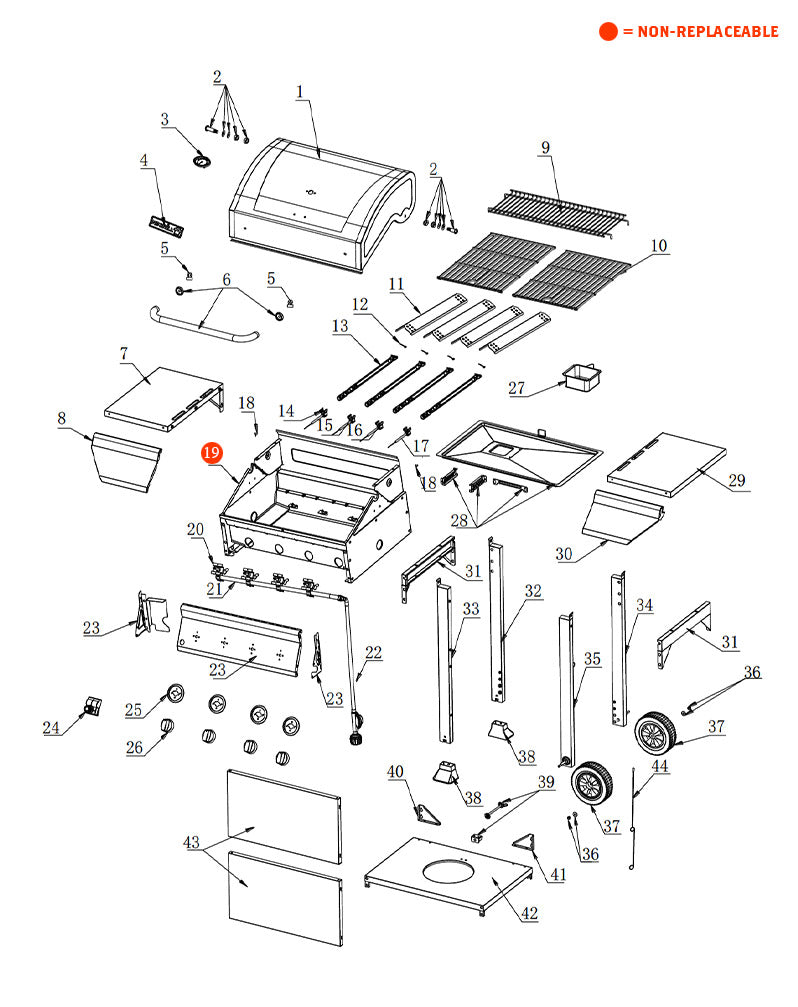 replacement grill parts for your Nexgrill 720-0925